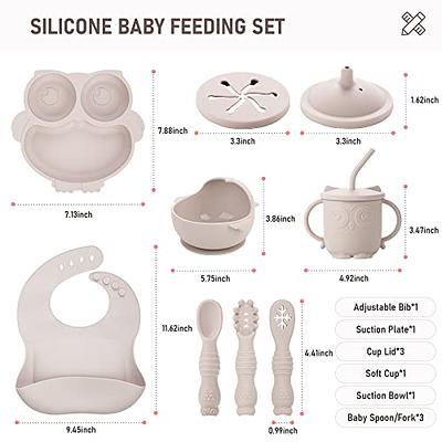 Silicone Suction Plate and Baby Cuterly - Blush