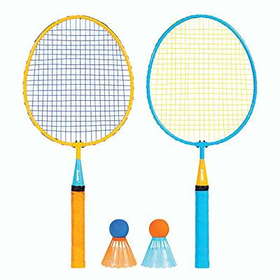 EastPoint Sports 2 Player Badminton Racket Set; Contains 2 Rackets with  Tempered Steel Shafts, Comfort Handles and 2 Durable, White Shuttlecock