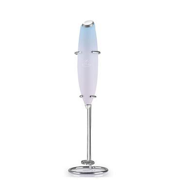 Handheld Milk Frother Stainless Steel Single Whisk with Stand