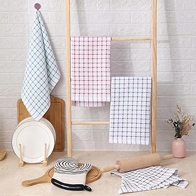 Fintale 100% Cotton Dish Cloths - Soft, Super Absorbent and Lint