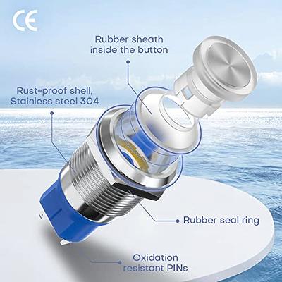 ROHS Stainless Steel One Normally Open Red Green Led Lights blender 22mm  Waterproof Touch push button Switch Manufacturer and Factory