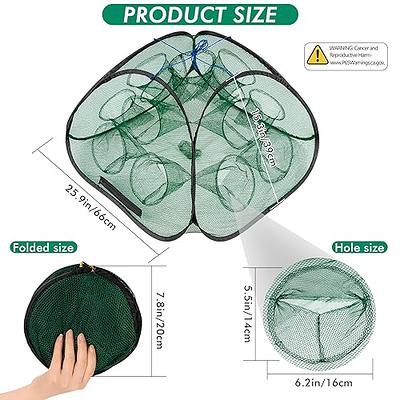 QualyQualy Crawfish Traps, 2PCS Crab Trap for Blue Crabs Minnow Trap  Foldable Fishing Bait Trap Cast Net Cage Shrimp Fish Net Crayfish Traps for  Creeks - Yahoo Shopping