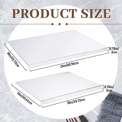  Acrylic Clear Chopping Board Non Slip Cutting Boards,  Countertop With Transparent Cutting Board With Edges, Countertop Protector,  for Counter Countertop Protector Home Restaurant, 18x16 Inch: Home & Kitchen