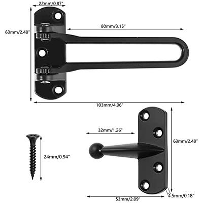 Topbuti Home Security Door Lock, 2 Pack Latch Guard Clasp Front