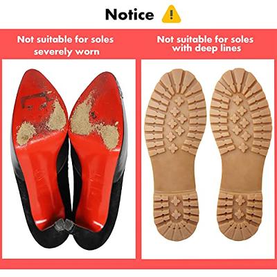 Red Shoe Sole Protector for High Heels, Red Bottom Protectors, Shoe Grips  on Bottom of Shoes,No Slip Shoe Pads, Sole Sticker (2 Pairs Red Sole