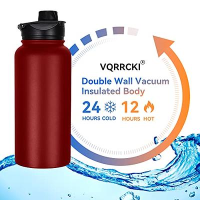  VQRRCKI 32 Oz Insulated Water Bottle Bulk 8 Pack