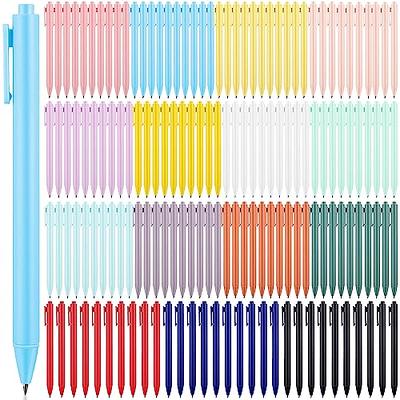 Drawdart Gel Ink Pens, 12Pcs Black Ink Pens Fine Point Smooth Writing Pen  0.5mm Retractable, Best Aesthetic Cute Pens for Journaling Note Taking