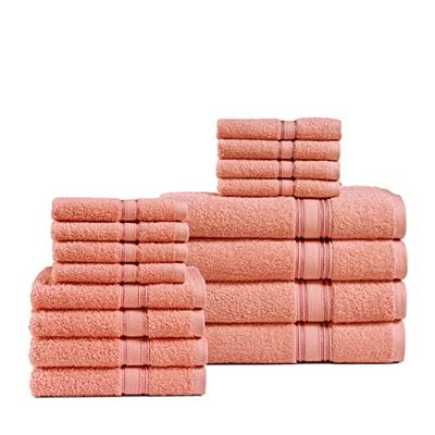 CHATEAU HOME COLLECTION 4 Pack Navy Luxury Bath Towels, 100