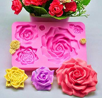 Large Rose Mold Silicone,Leaves and Flower Fondant Cake Molds,Leaf Candy  Chocolate Molds for Wedding Cake Decoration, Sugarcraft,Cupcake  Topper,Polymer Clay,Soap Wax Making Crafting Projects - Yahoo Shopping