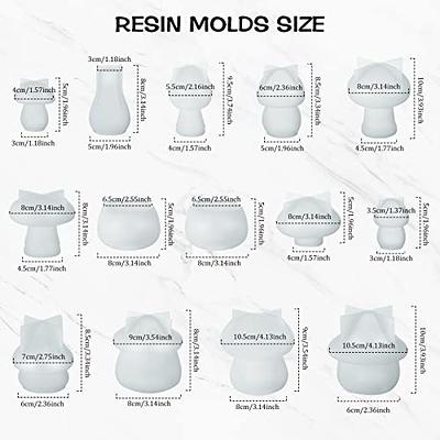 DIY Epoxy Resin Mold Mushroom Jar Storage Box Ornament Jewelry Resin Jar  Bottle Silicone Mold