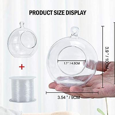 Pomeat 15 Pcs Hanging Candle Holder Clear Plastic Terrarium Globe Hanging  Tea Lights Candle Holder for Plants Wedding Christmas Party Centerpiece  Decor, 130 Ft Fishing Line, 3.54 inch - Yahoo Shopping