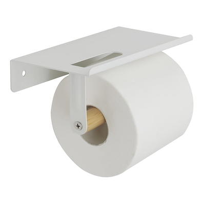 Mainstays Wall Mounted Toilet Tissue Holder, Matte Black Finish 