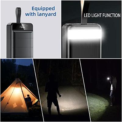 Power Bank 50000mAh Portable Charger With LED Light Large Capacity