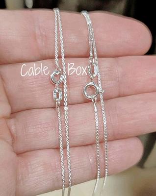 Finished Chains  925 Sterling Silver Chains for Jewelry Making