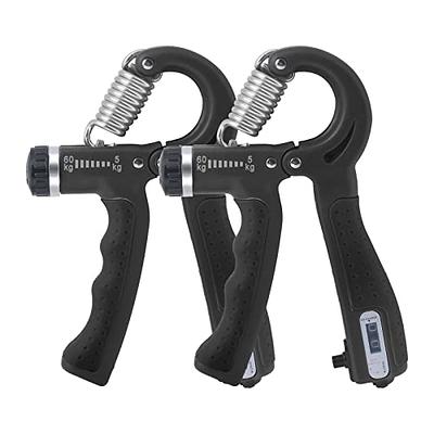  KDG Hand Grip Strengthener 2 Pack(Black) Adjustable Resistance  10-130 lbs Forearm Exerciser，Grip Strength Trainer for Muscle Building and  Injury Recovery for Athletes : Sports & Outdoors
