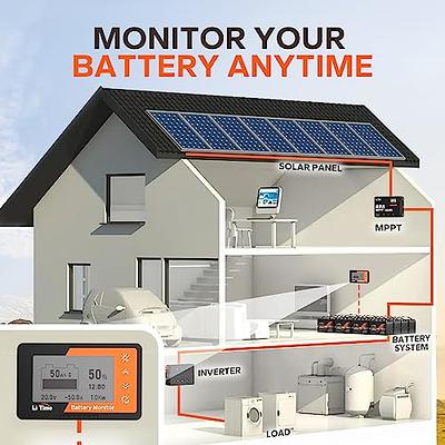 LiTime 500A 8V-120V Battery Monitor with Shunt