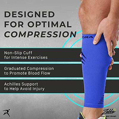 Calf Compression Sleeves and Leg Wraps (4 Piece) Shin Splint