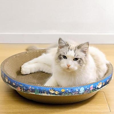 Oval Extra-Large Cat Scratching Board Scratcher Pad Lounge for Cat