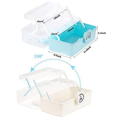 Portable handled medicine first aid box plastic medicine basic