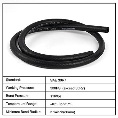 EVIL ENERGY 6AN 90 Degree Fittings Swivel Fuel Hose End Black for 3/8  Braided CPE Fuel Line