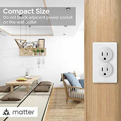 Kasa Matter Smart Plug w/ Energy Monitoring, Compact Design, 15A/1800W Max,  Super Easy Setup, Works with Apple Home, Alexa & Google Home, UL