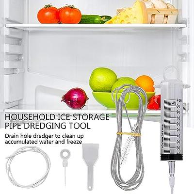 Refrigerator Drain Hole Clog Remover Dredge Cleaning Tools Fridge Hole  Brush Water Outlet Cleaner For Household Clean