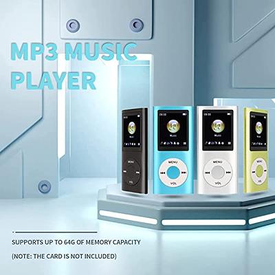 8G MP3 Player with Bluetooth,1.8 Inch Screen Ultra Slim Music Player with  Video Play,Noise Reduction Lossless Portable MP4 Player with Translation