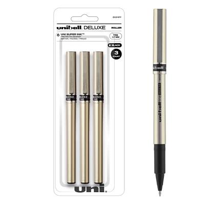 Uniball Deluxe Rollerball Pen, 3 Black Pens, 0.7mm Fine Point Roller Pens  Office Supplies, Ink Pens, Colored Pens, Fine Point, Smooth Writing Pens,  Ballpoint Pens - Yahoo Shopping