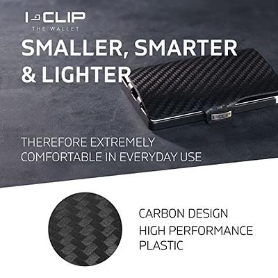 I-CLIP Original Mini Wallet with Moneyclip - Slim Wallet - Leather Wallet -  Premium Wallet - Cardholder - Black Carbon - Yahoo Shopping