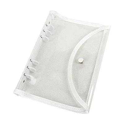 Large White 3-Hole Binder with Folders