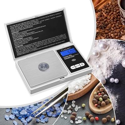 Fuzion Gram Scale 0.1G/1000G, Digital Pocket Scale with 6 Units