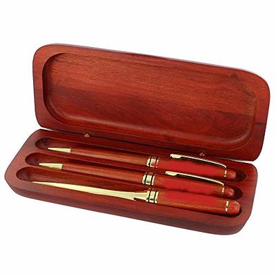 Custom Engraved Wood Pen Set, Executive Pen and Box With Free  Personalization, Rosewood Ballpoint Pen With Case For Gift - Yahoo Shopping