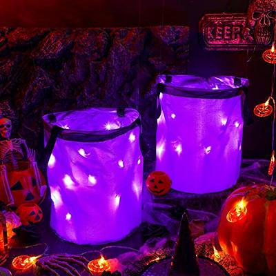 Shappy 4 Pieces LED Light Halloween Candy Bags Up Party Trick or Treat  Multipurpose Reusable Goody B…See more Shappy 4 Pieces LED Light Halloween