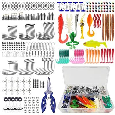 TCMBY 327PCS Fishing Lures Tackle Bait Kit Set for Freshwater Fishing  Tackle Box with Tackle Included Fishing Gear and Equipment, Crankbait, Soft  Worm, Spinner, Spoon, Topwater, Hook for Bass Trout. - Yahoo