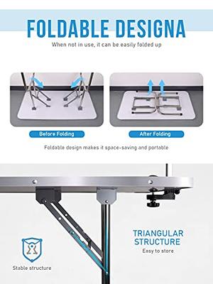 Unovivy unovivy dog/pet grooming table foldable height adjustable