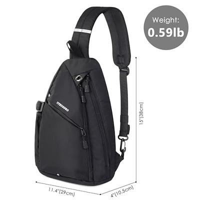 TITECOUGO Sling Backpack Travel Shoulder Bag Lightweight Chest Daypack One  Strap Crossbody Bags Camp Day Packs for Women and Men Hiking Accessories  Large Black - Yahoo Shopping