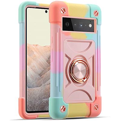 For Google Pixel 6a Case Ring Kickstand Armor Phone Cover with