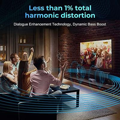 ULTIMEA 5.1 Dolby Atmos Home Theater Sound Bar, Peak Power 410W, Sound Bars  for Smart TV with Subwoofer, 3D Surround Sound System for TV, Adjustable
