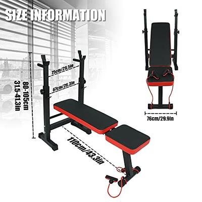  THCSY Weight Bench Adjustable Workout Bench Multi