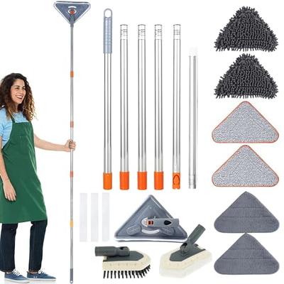 Wall Cleaner Set With Long Handle 360° Rotatable Ceiling Dust