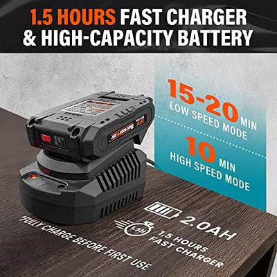 20V Cordless Leaf Blower With Lithium Battery And Charger Low Noise  Lightweight