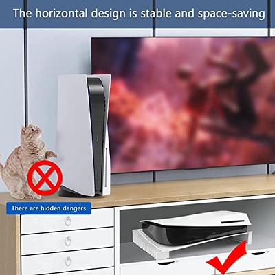 Horizontal Stand Only for PS5 Slim Console with 4-Port USB Hub, Base Stand  Accessories for Playstation 5 Slim(Disc & Digital Edition), Holder for PS5