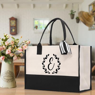 Monogrammed Canvas Bag