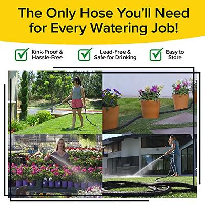  Pocket Hose Copper Bullet With Thumb Spray Nozzle AS-SEEN-ON-TV  Expands to 50 ft, 650psi 3/4 in Solid Copper Anodized Aluminum Fittings  Lead-Free Lightweight No-Kink Garden Hose : Patio, Lawn & Garden