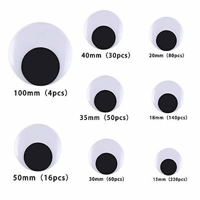 200Pcs Wiggle Eyes for Crafts Googly Eyes Self Adhesive 1 Inch Sticky  Googly Eye