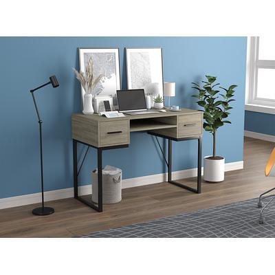 Home Office Computer Desk with Storage Shelves and Drawer Ideal for Working and Studying