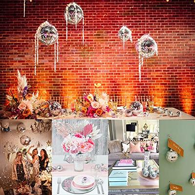 1pc Mini Disco Ball Hanging Decoration For Disco Theme Party Backdrop,  Birthday & Wedding Decor