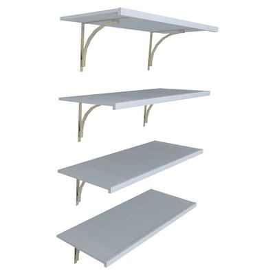 14 in. D x 25.375 in. W x 84 in. H White Shoe Storage Tower Wood Closet  System Kit