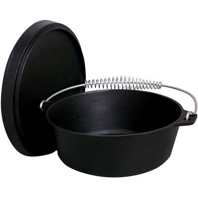 Vollrath 59744 10 oz. Pre-Seasoned Mini Cast Iron Oval Dutch Oven