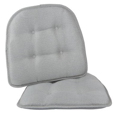 Mainstays Textured Chair Cushion, Gray, 1-Piece, 15.5 L x 16 W